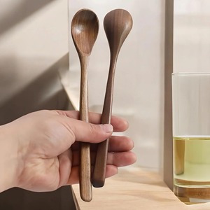 Cuillères en bois jetables classiques écologiques personnalisées pour mariage, ustensiles de cuisine en gros pour fabricants - Product Image 4