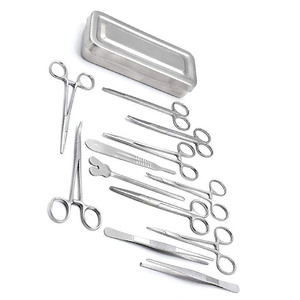 ชุดเครื่องมือผ่าตัดเล็กแบบพื้นฐาน 13 ชิ้น พร้อมกล่องสแตนเลส - Product Image 5