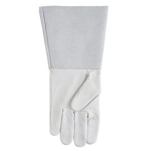 Gants de soudage en cuir blanc à manchette longue, résistants à la chaleur, pour la protection des travaux de soudage et de réparation industrielle - Product Image 4
