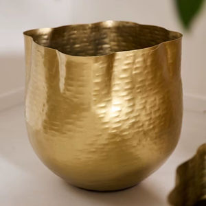 กระถางโลหะทรงกลมขนาดใหญ่พร้อมรูระบายน้ำสำหรับปลูกต้นไม้ทั้งในร่มและกลางแจ้ง - Product Image 1