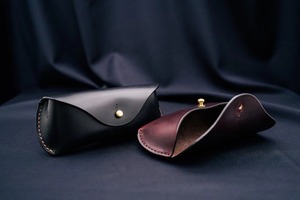 New Genuine Leather Classic Handmade Glasses Cover Luxury Eyewear <b>Case</b> Full Grain Leather <b>Sunglasses</b> Pouch LGC-0150 - Product Image 3