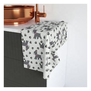 Green Dots Printed Quick Drying Kitchen Dish Ultra <b>Absorbent</b> Cotton Towel Honeycomb Breathable Soft Face Wash Cleaning <b>Cloth</b> - Product Image 3