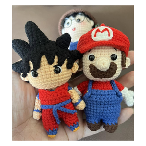Crochet <b>Sheep</b> Amigurumi Dolls Green Dress Backpack Cartoon Fashion Plush Toy 3D Shape Soft Carabiner Keychain Birthday <b>Christmas</b> - Product Image 1