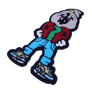 Crâne personnalisé de haute qualité cerceau et boucle support pieuvre Zombie épidémie 2D 3D chapeau souple en caoutchouc PVC plastique Patch pour vêtements - Product Image 4