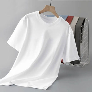 Nouveau T-shirt Homme Uni à Manches Courtes Col Rond Décontracté Sport Extérieur Personnalisable avec Logo Imprimé - Product Image 2