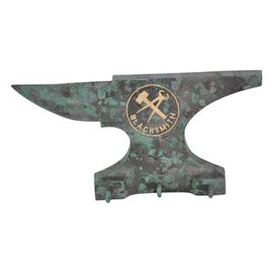 Patina Green Antique Finish Blacksmith Anvil Wall <b>Hooks</b> & Rails Garage <b>Tool</b> Hanger Decorative <b>Hook</b> Cheap price - Product Image 1