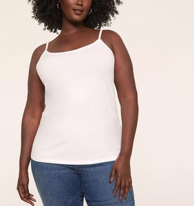 Breathable Womens Seamless Knitted Spandex/Cotton Solid Camisole Crop <b>Top</b> <b>Spaghetti</b> <b>Strap</b> Soft Basic <b>Tank</b> Sleeveless Casual - Product Image 3