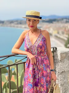 Vestido Bohemio al por Mayor, Vestido sin Mangas, Vestido Largo de Verano, Vestido Casual Estampado con Cuello en V - Product Image 2