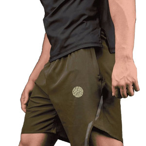Shorts de sport pour homme en Oxford uni de haute qualité, logo personnalisé, coupe-vent, respirant, séchage rapide, 100% coton - Product Image 2