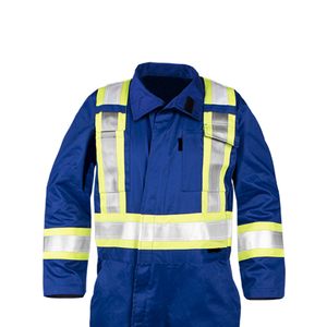 ชุดคลุมทำงานแบบสะท้อนแสง Hi Vis รุ่นปี 2026 ชุดคลุมนิรภัย FR สำหรับงานอุตสาหกรรม ช่างเครื่อง ชุดบอดี้สูทสำหรับผู้ชายและผู้หญิง - Product Image 4
