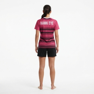 Uniforme de football personnalisé pour femmes, taille plus, manches courtes, jersey d'équipe en polyester - Product Image 4
