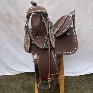 Selle de cheval western en cuir véritable de qualité supérieure 2026, 100 % cuir de buffle, avec arceau en bois pour une équitation confortable et durable - Product Image 4