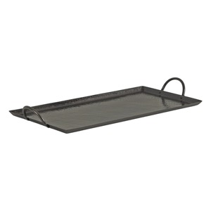 ถาดเสิร์ฟไม้ทรงกลม ดีไซน์มินิมอล สีพื้น โครงโลหะสีดำ - Product Image 4