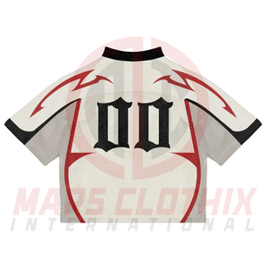 เสื้อเจอร์ซีย์อเมริกันฟุตบอลคอวี พิมพ์ลายดิจิทัล สำหรับฝึกซ้อม พิมพ์โลโก้ตามสั่ง เสื้อแฟนอเมริกันฟุตบอล - Product Image 6