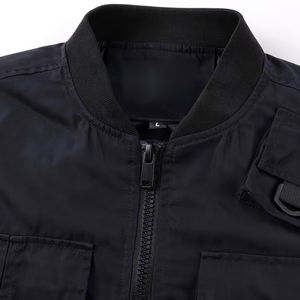Chaqueta Cargo de Invierno para Hombre, de Alta Calidad, Manga Larga, Diseño Exclusivo, Ajuste Delgado, Lona Lisa, Cuello Alto, Venta al por Mayor - Product Image 4