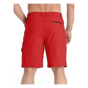 European Men's Casual Multi-Bag Summer Shorts Factory Direct Wholesale Thin Elastic Mid Waist Solid Cargo Shorts - Product Image 3