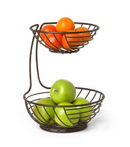 Eco-Friendly Multi-Purpose Fruit & Vegetable <b>Storage</b> <b>Basket</b> with Metal <b>Wire</b> Construction <b>for</b> Kitchen Countertop-Wholesale - Product Image 4