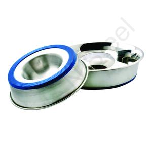 Cuenco para perros de acero inoxidable al por mayor con color plateado y bordes de comida para mascotas ecológicos alimentador lento NS - Product Image 1