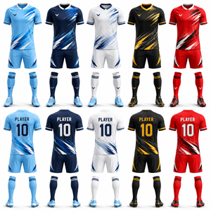 Custom Adult Sublimated Quick Dry Soccer Uniform OEM ODM Football Jersey Shorts Set For Clubs Teams Leagues Manufacture - Product Image 2