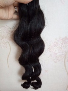 ผมต่อแท้ 100% จากกัมพูชา แบบซุปเปอร์ดับเบิ้ลดรอน ลอนธรรมชาติ เงางามตรงสลวย สีดำ ผมแท้แบบเรมี่ - Product Image 4