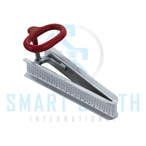 Nom du produit : Ciseaux buccaux Bayerr en acier inoxydable avec poignée annulaire, instrument dentaire vétérinaire pour l'examen buccal des équidés et - Product Image 4
