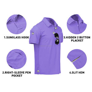 Camiseta de Hombre con Estampados Creativos para un Look Único, Camiseta Polo de Poliéster, Camisetas Polo de Golf Personalizadas de Poliéster y Spandex - Product Image 4