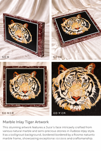 Mesa de Centro Moderna Ecológica con Incrustaciones de Mármol, Diseño de Tigre, Hecha a Mano, de Piedra Negra, Muebles de Lujo para Diwali, Venta al Por Mayor - Product Image 5