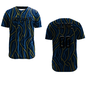 เสื้อเบสบอลพิมพ์ลายแบบซับลิเมชั่นสั่งทำได้ สำหรับผู้ใหญ่ ใส่ได้ทั้งชายและหญิง ระบายอากาศได้ดี ผลิตจากโพลีเอสเตอร์ ชุดกีฬาติดกระดุมเต็มตัว ชุดยูนิฟอร์มทีม - Product Image 2