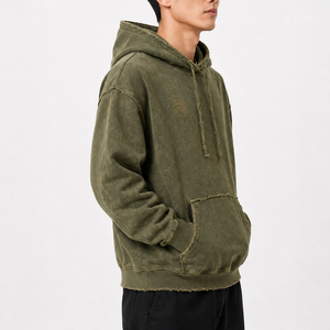Eco-Friendly Customizable Distressed Hoodie <b>For</b> <b>Men</b> Best Manufacturer 100% Cotton <b>Winter</b> <b>Wear</b> <b>Men</b> Distressed Hoodie - Product Image 5