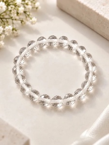 Diamantgeschliffenes Edelstein-Armband Facettiertes Perlenarmband Naturstein-Stretcharmband Modeschmuck für Damen und Herren - Product Image 6