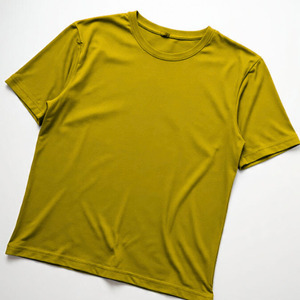Men T-shirt Short Sleeve Breathable Eco-Friendly Knitted Polyester/Cotton Front O-Neck Printed Solid Blank <b>Design</b> Regular Fit - Product Image 4