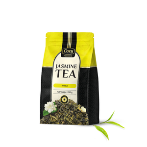 Factory Supply Jasmine Green Tea Vietnam Aromatic Loose Tea For Tea Shops Jasmine Tea Package <b>Zip</b> <b>Bags</b> - Product Image 1
