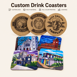 Custom Classic Eco-Friendly Rectangle <b>Drink</b> <b>Coasters</b> with Logo Ceramic Wholesale OEM Factory Low MOQ - Product Image 1
