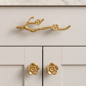 Poignée de meuble en laiton massif en forme de tête de lapin, bouton décoratif pour tiroir, finition dorée, pour commode et armoire - Product Image 2