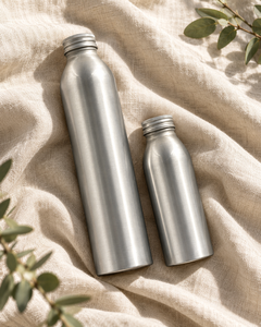 Bouteille en aluminium légère et réutilisable, impression de logo personnalisée, bouteille d'eau recyclable, bouteille de boisson en aluminium avec bouchon ROPP - Product Image 6