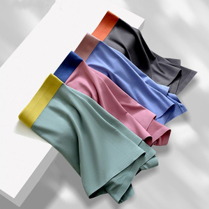 Nuevos Calzoncillos Boxer de Punto para Hombre, Corte Regular, Transpirables, Ecológicos, Cintura Suave, Venta al Por Mayor, Envío Global - Product Image 3