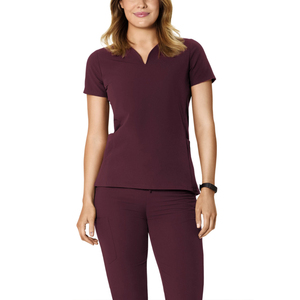 Tenues d'hôpital unisexes personnalisées avec logo, ensembles d'uniformes d'infirmière à col en V incurvé, tailles XL et plus, fabriquées directement par le fabricant, en toile de rayonne chirurgicale - Product Image 4