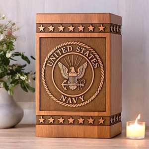 Handcrafted Wooden Urn Pet Urn deer Memorial urn Memorial Keepsake by AYAANS - Product Image 1