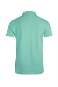 Polo de Manga Corta Rojo para Hombre, de Algodón Piqué, Color Sólido, Estilo Casual, Tejido de Punto - Product Image 4