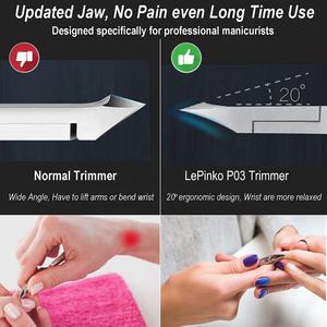 Customized Nail Art Nipper Full Jaw Stainless Steel Cuticle Nipper Customized Cuticle Pusher With Paper Box Packing - Product Image 2
