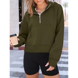 2025 2025, sudaderas de gran tamaño para mujer, chaquetas de entrenamiento de Otoño/Invierno con capucha, Tops de lana de moda, trajes - Product Image 4