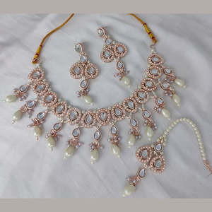 ชุดหินและสร้อยคอไข่มุกชุบทอง10573868คอลเลกชันเครื่องประดับชั้นดี - Product Image 1