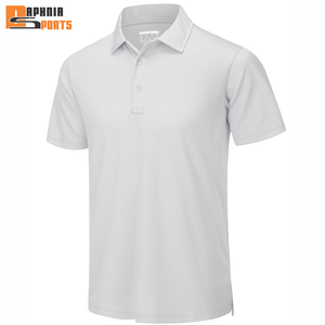 Camisas de Golf para Hombre 100% Algodón al por Mayor, Sólidas, Antiarrugas, Diseño Casual Personalizado, Logotipo Bordado, Tejido de Punto - Product Image 1