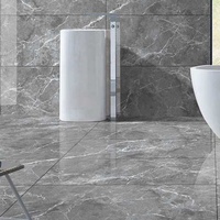 Carreaux de sol en porcelaine modernes avec approvisionnement direct de l'usine Revêtement de sol en faux grain de marbre 60X120 Mur brillant pour salle de bain intérieure Salon