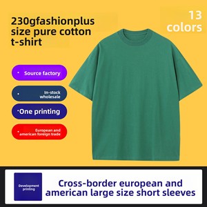 Camisetas de Algodón Personalizadas al por Mayor, Elegantes, de Manga Corta, Unisex, Cuello Redondo, 220g, Diseño en Blanco, Casuales, Transpirables, Sostenibles, Tallas Grandes - Product Image 3