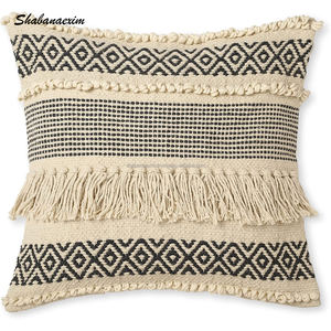 Boho Cotton <b>Cushion</b> <b>Cover</b> Handmade for Bed Couch Home Decor Customized Wool Pillow <b>Cover</b> Kids Room Pillow Case - Product Image 5