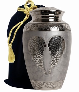 Urne commémorative éternelle en aluminium, Urne de souvenir en aluminium, Urne de héritage en aluminium, Urne funéraire en aluminium, Urne de dignité en aluminium, Vase en aluminium - Product Image 1