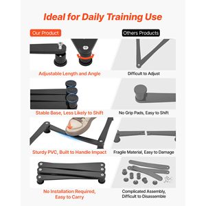 Entrenador de Manipulación de Palo de Hockey, 5 Secciones Ajustables, Equipo de Entrenamiento Portátil para Hacer Ejercicio en Hielo o sin Hielo - Product Image 5