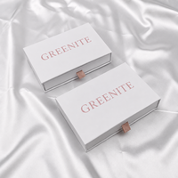 Boîte cadeau de luxe rigide personnalisée avec ruban et logo pour bijoux, cosmétiques et petits cadeaux