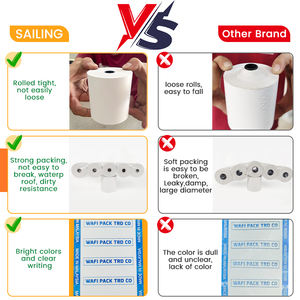 Sailing Receipt 80X40 Finished Product <b>Rolls</b> 60×160×25 80X30 57X16.5 Thermal <b>Paper</b> 80X55 - Product Image 4